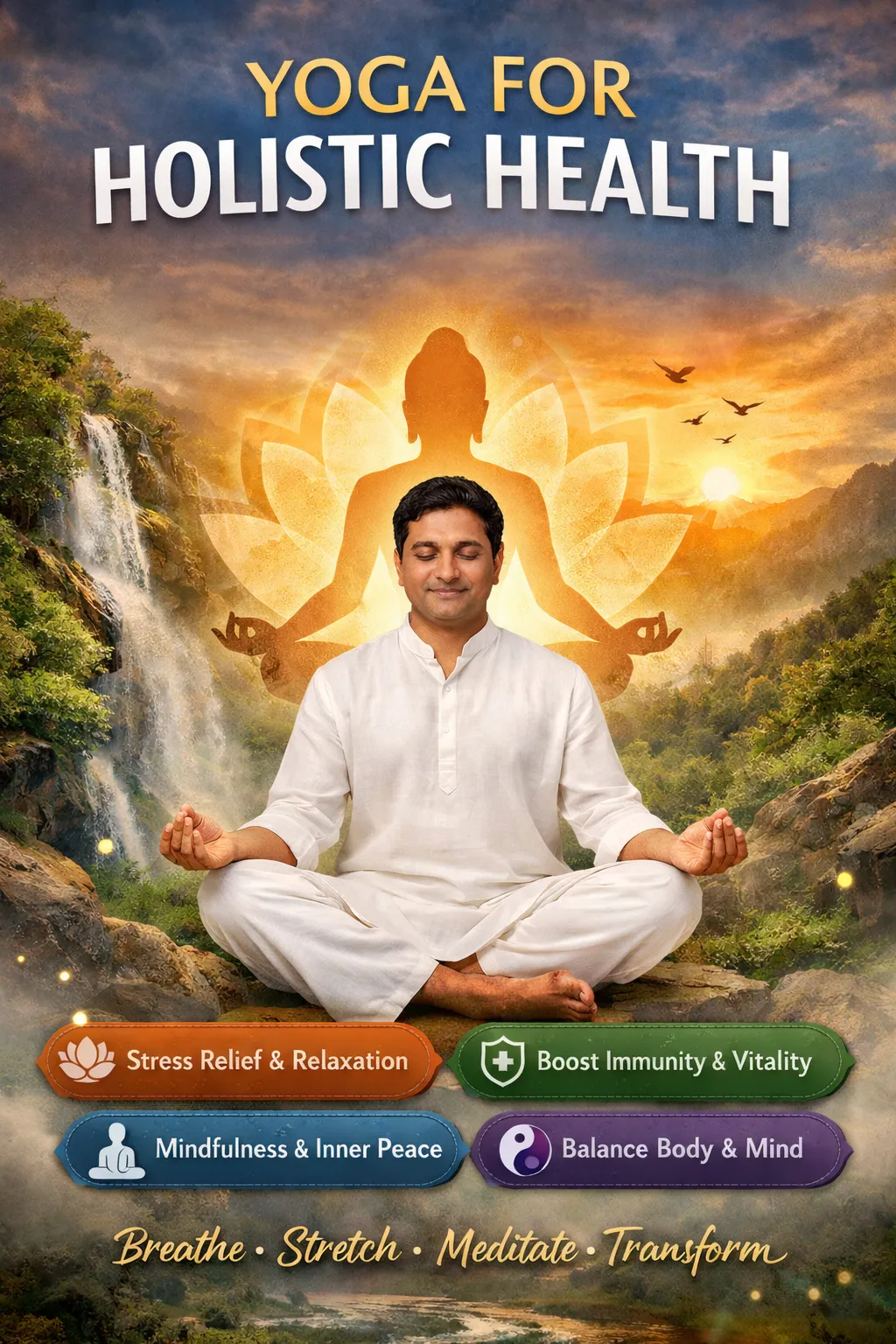 Holistic Health Yoga & Meditation Program by Rakesh Bhramar